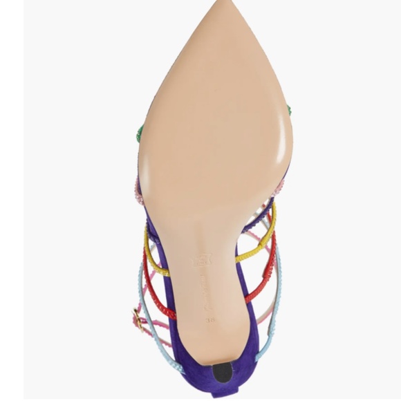 NIB $1475 Gianvito Rossi Crystal Embellished Sandal  in size 8 / 38! - Picture 8 of 8